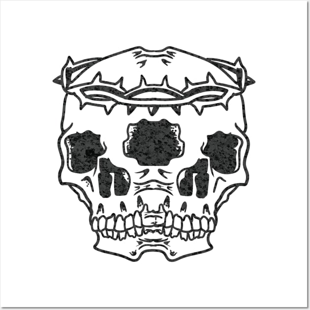 messenger  duality skull Wall Art by Deduder.store